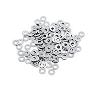 100 Pièces 304 Rondelles Plates Métriques en Acier Inoxydable Kit de Réparation de Vis Rondelles Plates Outil en Métal M3 / M4 / M5 / M6 / M8 / M10 pour une Utilisation en Magasin(M3*7 * 0.5)