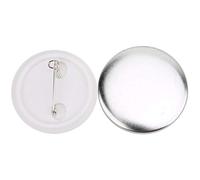 100 Pièces 37mm Épinglette Bouton Badge Consommables pour Bricolage et Artisanat Faisant des Matériaux Lisse Broche Arrière