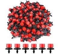 100 pièces 4 / 7mm arroseurs goutteurs d'irrigation, micro-arroseurs d'irrigation goutte à goutte Irrigation de jardin réglable Micro système d'irrigation goutte à goutte ensemble d'irrigation