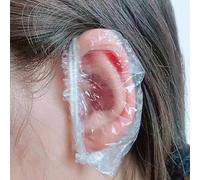 100 pièces/50 pièces Couvre-oreilles jetables en PE, petits couvre-oreilles imperméables à la teinture (pack d'outils de teinture emballage aléatoire) 100 pieces,50 pièces,200 pièces,300 pièces,15 ens