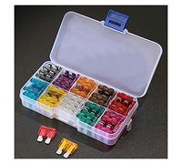 100 pièces 50 pièces Mini assortiment de fusibles à lame for camion de voiture automatique 2/3/5/7.5/10/15/20/25/30/35/40A fusible de voiture avec boîte Câblage de protection (Color : 50pcs)