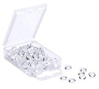 100 Pièces 6MM Rond Dôme en Verre Carrelage Cabochons Charms Petite Dos Plat Imitation Pierre Précieuse pour Cameo Photo Pendentif Collier Bracelet Boucles d'Oreilles Bague Porte-clés DIY Craft Bijoux