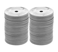 100 Pièces Accessoire Cymbale Tambourin Anneau en Fer Inoxydable | Installation Facile, Son Enrichi, pour Tambourins à Caisse Claire et Percussions, Usage Débutant ou Pro