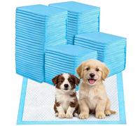 100 Pièces Alèses d'apprentissage pour Chiot, 33x45cm Tapis Absorbant Chien, avec 5 Couches de Conception Etanche, Capable D'absorber Rapidement l'humidité pour Prévenir Les Fuites
