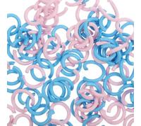 100 Pièces Anneau de Jonction en Métal Coloré | Fabrication de Bijoux, Usage Créatif, Anneau Ouvert Simple, Lot Unique, Finition Métal Colorée