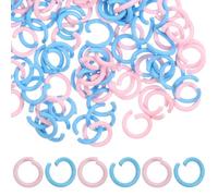 100 Pièces Anneau de Jonction Métallique Coloré pour Bijoux | Métal Robuste, Usage Fabrication de Bagues et Bracelets, Accessoire de Jonction, Lot pour Projets Créatifs