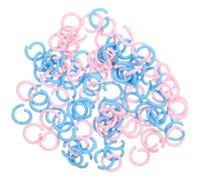 100 Pièces Anneau de Jonction Ouvert en Métal | Accessoire Solide pour Loisirs Créatifs, Anneaux de Jonction pour Bracelets et Colliers, Métal Coloré