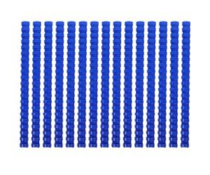 100 Pièces Anneaux de Reliure en Plastique Bleu, Ronds, Capacité | Bords Lisses Protégeant Documents et Doigts, Ouvertures Répétées, Maintien Sûr, Reliure Manuelle Facile pour Cahiers