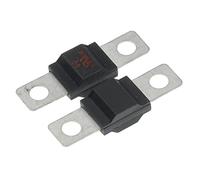 100 pièces ANS trompette fourche prise fusible 32V 20A 30A 40A 50A 60A 70A 80A 100A 125A 150A 175A 200A boulon Film d'assurance fixe(125A)