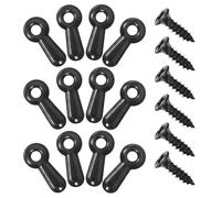 100 Pièces Attache pour Cadre Photo en Fer Noir Vis de Montage | Fixation du Panneau Arrière, Finition Électroplaquée Discrète, pour Décor Mural, Lot de Remplacement