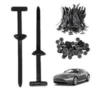100 Pièces Attaches-câbles Universelles en Nylon, Serre Cable, Robustes, Autobloquantes, Résistantes aux UV, pour Réparation Automobile, Fixation Rapide et Trou