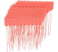 100 Pièces Attaches de Câble Anti-contrefaçon Pp Rouges | Pièce Unique, Démontage Manuel sans Outil, Blocage Permanent, Usage Banques et Contrôle Douanier