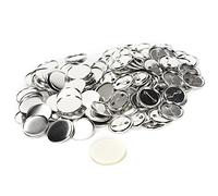 100 Pièces Badge Bouton Broche, 44mm Blanc Bricolage Pin Kit Médaille Bouton Rond Pin Badges Kit pour Artisanat Souvenirs Cadeaux