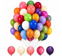 100 Pièces Ballon Anniversaire Pastel Rétro, Ballons Arc en Ciel | 5 Pouces Petits Helium Ballon Multicolores, pour Décorations de Anniversaire, Baby Shower, Célébrations Mariage