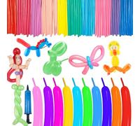 100 Pièces Ballons de Modélisation,Ballons Magiques, Ballon Modeler Latex,Multicolores Long Ballon,DIY Magiques Latex Sculpter,pour Anniversaires, Party, Cérémonie de Mariage, Fête (100)