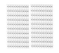 100 Pièces Bande De Marquage De Terminal, étiquettes De Borniers, étiquettes De Blocs étiquettes De Marquage Barre De Marquage En Nylon Résistant à la Chaleur ZB6 31-40