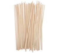 100 Pièces Bâtonnets Diffuseurs de Parfum en Rotin Beige Ondulé | Recharge D’arôme Portable, Contrôle de L’intensité, pour Bouteilles Diffuseuses et Espaces D’accueil