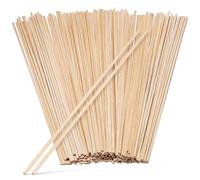100 Pièces Bâtonnets en Bois DIY pour Étudiants et Maquettistes | Bois Brut, Surface Lisse, Aspect Rustique, pour Ponts Miniatures, Maisons Miniatures, Ateliers Créatifs