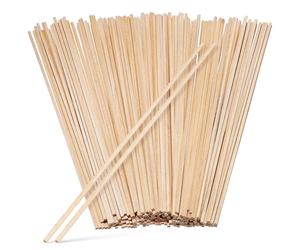 100 Pièces Bâtonnets en Bois DIY pour Étudiants et Maquettistes | Bois Brut, Surface Lisse, Aspect Rustique, pour Ponts Miniatures, Maisons Miniatures, Ateliers Créatifs