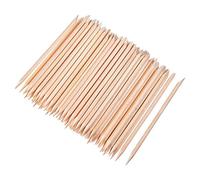 100 Pièces Bâtons de Bois Orange Stick Cuticule des Ongles pour Poussoir Supprimer Manucure Art Pédicure, 4.3 Pouces