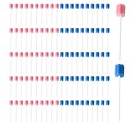 100 Pièces Bâtons D'Éponge, Bâtons D'Éponge De Soins Bucco-Dentaires, Bâtons D'Éponge De Nettoyage Des Dents, Bâtons D'Éponge Portables, Bâtons D'Éponge Pour Enfants Et Adultes