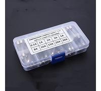 100 pièces/boîte ensemble 5x20mm 6*30mm fusible à soufflage rapide en céramique/tube de verre Kits assortis fusibles en verre à soufflage rapide fusible mixte Câblage de protection ( Color : Glass 5x2