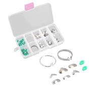 100 pièces/boîte Matrices Profilées Sectionnelles Dentaires Bandes Matricielles Kit De Réparation Dentemp De Remplissage De Dents Avec 2 Anneaux 20 Cales Fournitures Orthodontiques