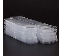100 Pièces Boîtes de Présentation de Modèle de Voiture Jouet en Plastique, Boîtes de Présentation de Voiture Jouet à L'échelle 1:64, Vitrine de Modèle de Voiture Transparente,(3x4x8,2 cm)