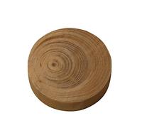 100 pièces bouchons à noeud en bois du sapin Diamètre 15 mm, épaisseur 9 mm - Plaquettes rondes à noeud pour rapiéçages avec facette