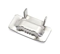 100 pièces Boucle de Cerclage en Acier 19 mm, MgcTolBox Cerclage en Acier Joints pour Feuillard de 17-20 mm Pour Fixations Extérieures et Applications Lourdes