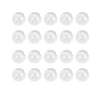 100 Pièces Boule de Verre Creuse à Trou Droit