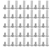 100 Pièces Boulons de Fixation M6 en Acier Filetage de Précision | Connecteurs Robustes pour Assemblage de Meubles, Finition Résistante, Usage en Ébénisterie et Fabrication D'armoires