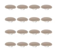 100 Pièces Bouton de Couture Rond en Tissu Aluminium, 15mm Kaki | Décoration Discrète et Simple, Remplacement Polyvalent, pour Cardigan et Manteaux Femme, Atelier Couture