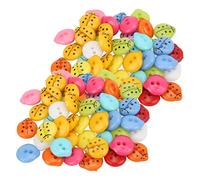 100 pièces boutons durables couleur vive boutons en résine pour les projets d'artisanat de couture ensemble de boutons décoratifs en forme d'animal pour accessoires de vêtements