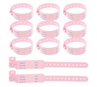 100 Pièces Bracelet D'identification Médicale, Réglable | Résistant aux Déchirures, Surface Inscriptible, Fermeture à Pression Sécurisée, pour Maternités et Hôpitaux