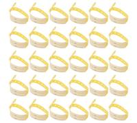 100 Pièces Bracelet Inscriptible Médical en PVC Jaune | Admission et Urgences, Confortable pour Peau Sensible, Usage Adulte et Garçon et Filles, Identification Claire