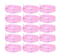 100 Pièces Bracelets D'identification Médicale, Réglables | Surface Inscriptible, Fermeture Sécurisée Anti-altération, pour Urgences et Contrôle des Foules