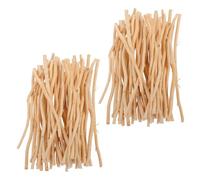 100 pièces Branches Décoratives en Bois 20x0,8x0,8cm pour bricolage | Texture Rustique Authentique, Effet Bois Réaliste, pour Compositions Végétales, Suspensions Murales