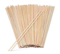 100 pièces bricolage bandes de bois bâtons carrés cheville artisanat tige d'agitation for l'artisanat chevilles 300 * 3 * 3mm pour DIY, bâtonnet en bois pour artisanat et décor