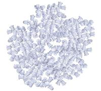 100 pièces Bricolage Boucles d'oreilles réutilisables en Plastique Bouchon d'oreille Bijoux Accessoires réutilisables Bouchons d'oreille en Plastique Nouveau sortiDesign Pratique