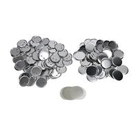 100 Pièces Broches Rondes Vierges, Pièces de Badge de Bouton Vierge en Métal Rond, Emblème Médaille Pièces Fournitures pour Fabricant de Bouton Machine à Épingle (58 mm)