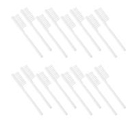 100 Pièces Brosse à Dents de Sécurité Compacte à Manche Court | Poils Souples à Trois Rangées, Prise Pouce Antidérapante, Format Voyage et Institution