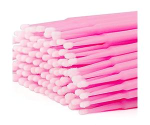 100 Pièces Brosses à Cils Jetables,Micro Brosses Cils,Brosse à Sourcils | Outil de Maquillage Goupillon Cils, Micro Applicateurs Brosses,pour Extensions Cils et Nettoyage Précise