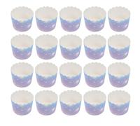 100 Pièces Caissettes à Muffins en Papier, Pourpre, Lot | Papier Antiadhésif, Chauffe Uniformément, pour Pains et Muffins, Fêtes et Showers