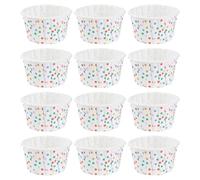 100 Pièces Caissettes En Papier Jetables Pour Cupcakes, Muffins, Glaces Et Desserts - Tasses Colorées Avec Revêtement Anti-Fuite Pour Mariages, Anniversaires Et Fêtes