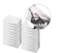 100 pièces Capes de Salon jetables imperméables Couleur de Cheveux Coupe Colorant Tablier Cape châle Coupe de Cheveux shampooing Cape (Transparent, 51,2x36,2 Pouces)