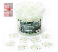 100 pièces Capsules De Lessive 5 En 1 Avec Perles ParfuméEs,ConcentréEs Avec Adoucissant,Nettoyage En Profondeur,Parfum Frais Longue DuréE (size-b02, Parfum de camélia)