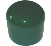100 pièces capuchon pour tube rond D=30 mm L=26 mm VERT PVC