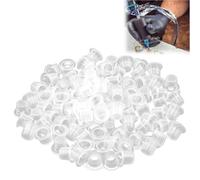 100 Pièces Capuchons d'Encre de Tatouage en Plastique Transparent, Tasses de Pigment pour Fournitures de Tatouage, Gobelets D'encre de Tatouage, pour Artistes Professionnels et Amateurs