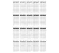 100 Pièces Carnet de Budget Familial Noir en Papier, 10 Cartes | Gestion Financière Portable, Catégorisation Claire des Dépenses, pour Voyage et Environnement Professionnel